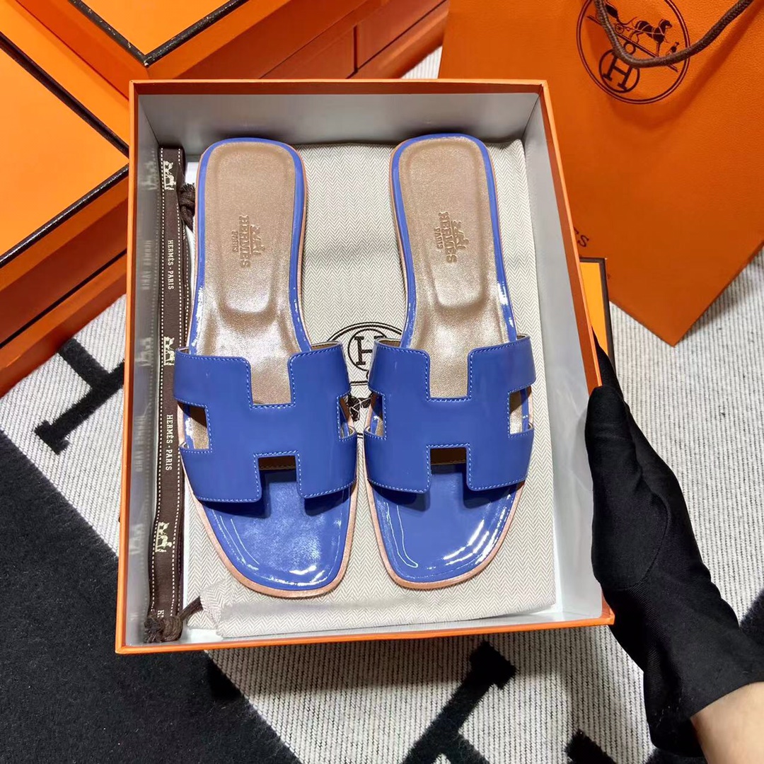 에르메스 올수공 오란 슬리퍼 샌들 페이던트 37